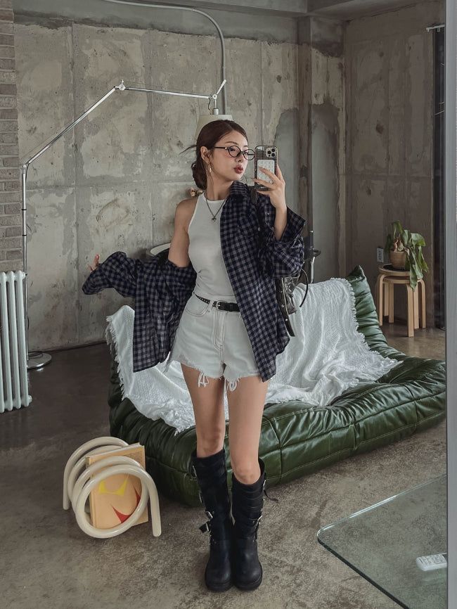Dear Damage Denim Shorts