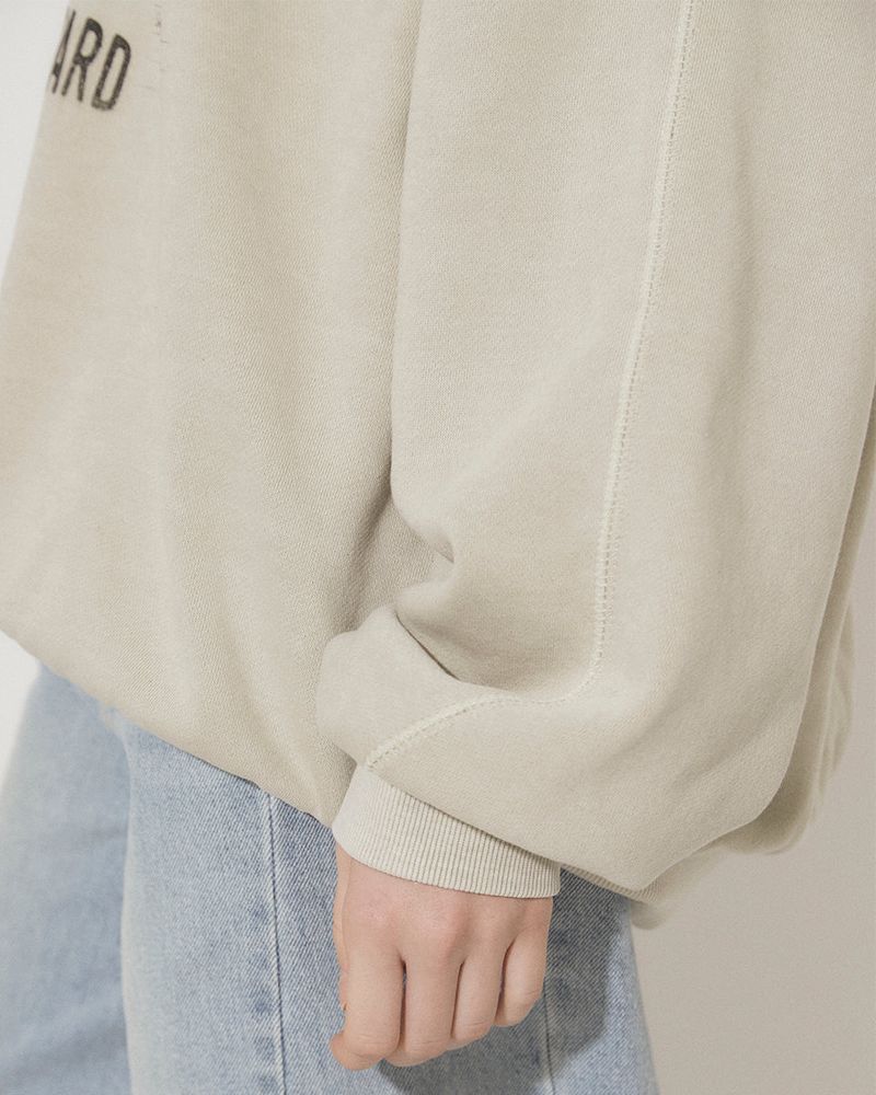 SNOW LEOPARD PRINT SWEATSHIRT [normal] [BEIGE]