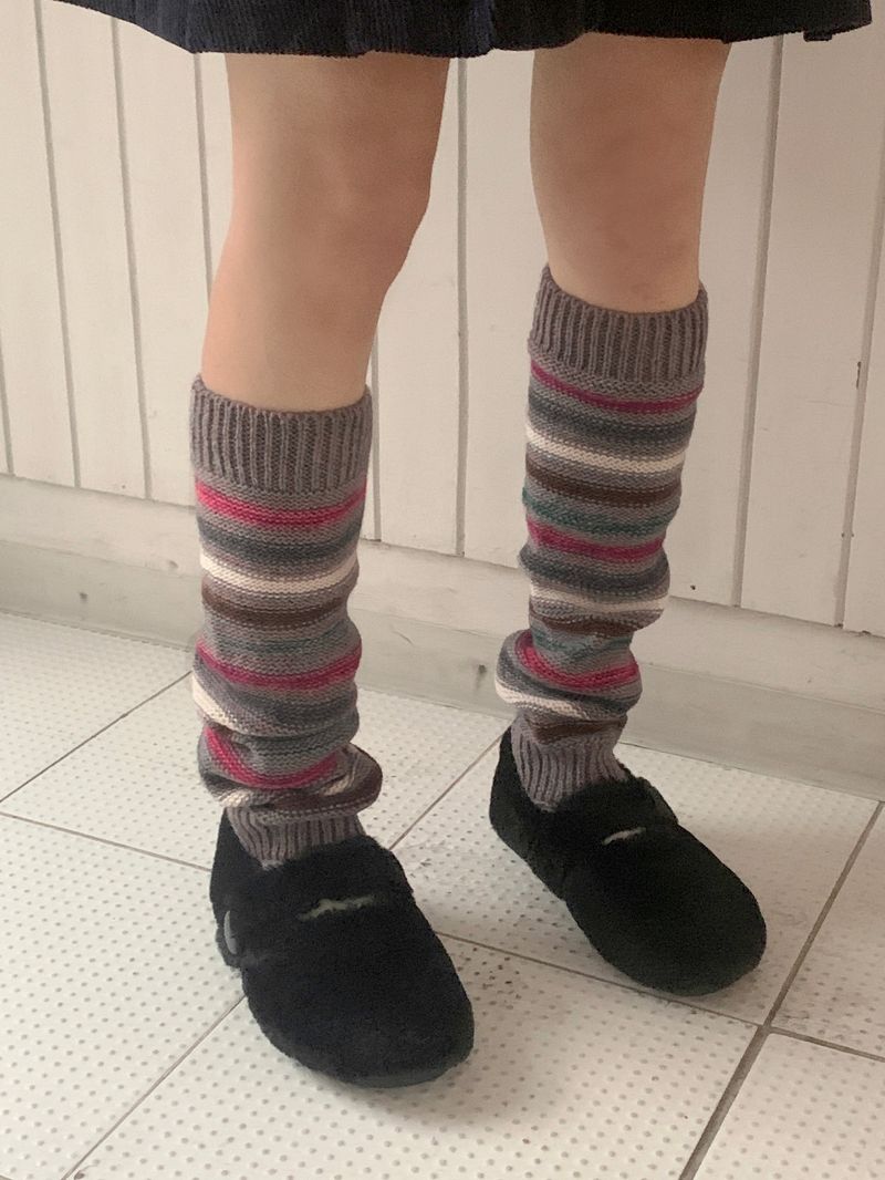 モゼンビンテージストライプレッグウォーマー