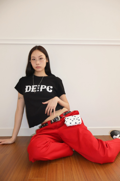 WAFFLE T-SHIRT - BLACK