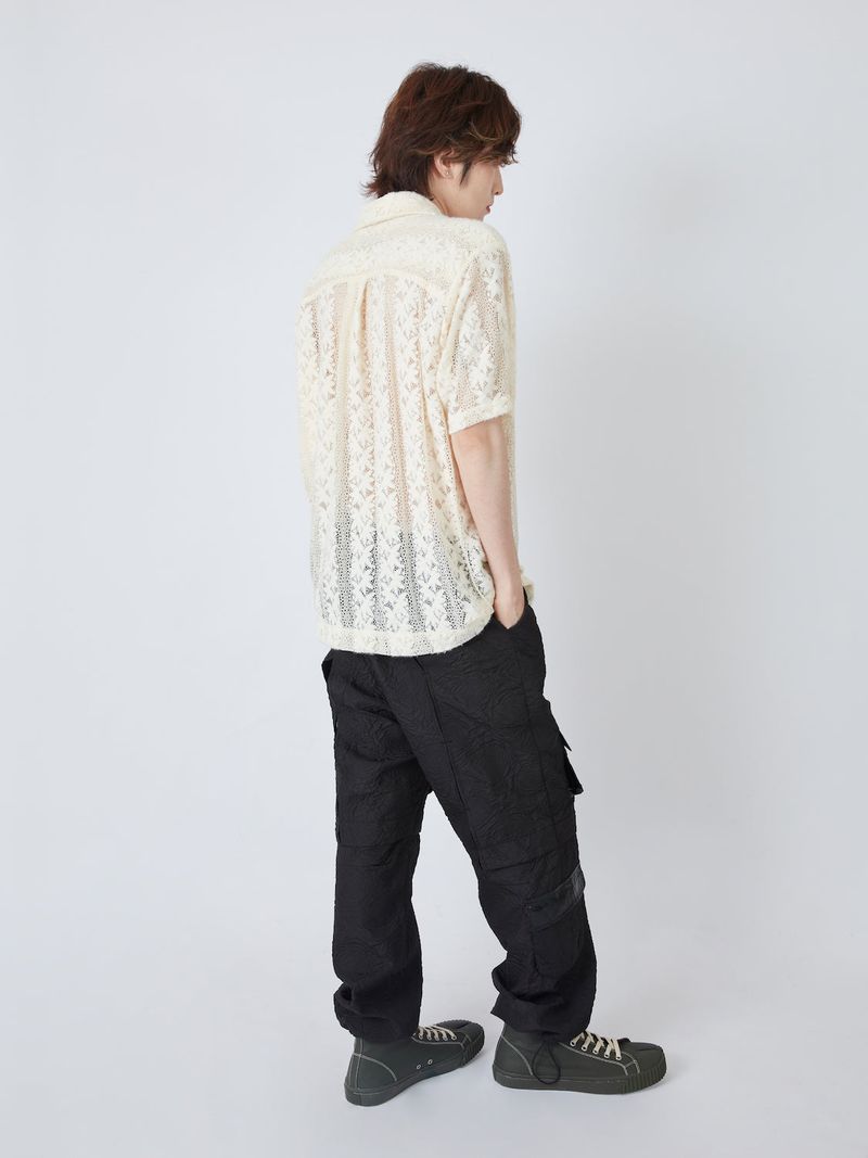 CROPPED WIDE CARGO PANTS
