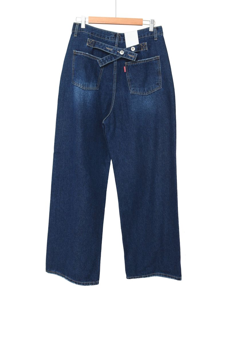 Bizo Snap Wide Denim Pants
