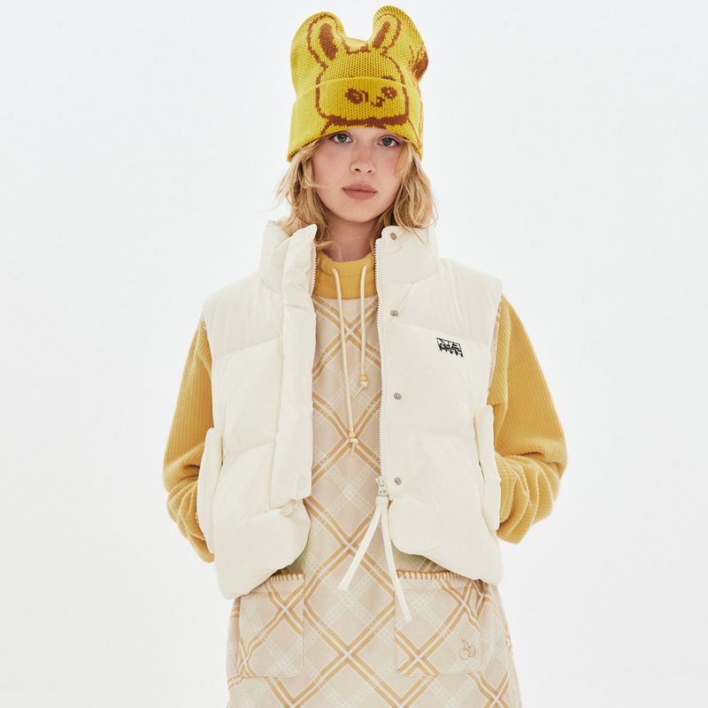 KIRSH（キルシー）の「CHERRY CROP STRING DOWN VEST [IVORY]（Jackets/Outerwear）」