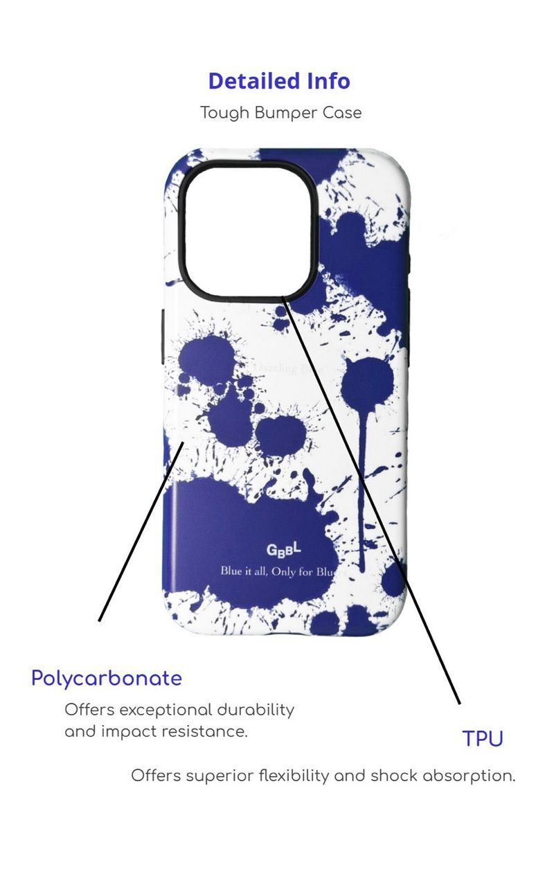 INK DROP - [ Tough Bumper Case ]