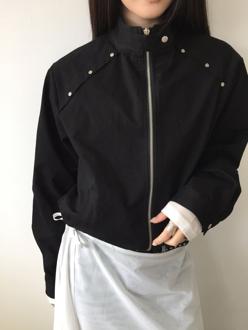 Luke Studded High-Neck Jacket (2color)