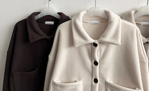 Mori soft fleece pocket jacket