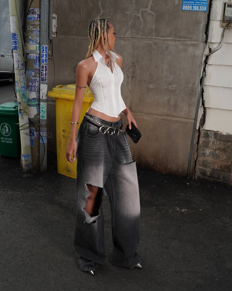TATICHU（タティチュ）の「ESS Polo Collar Halter Shirt（Tops）」