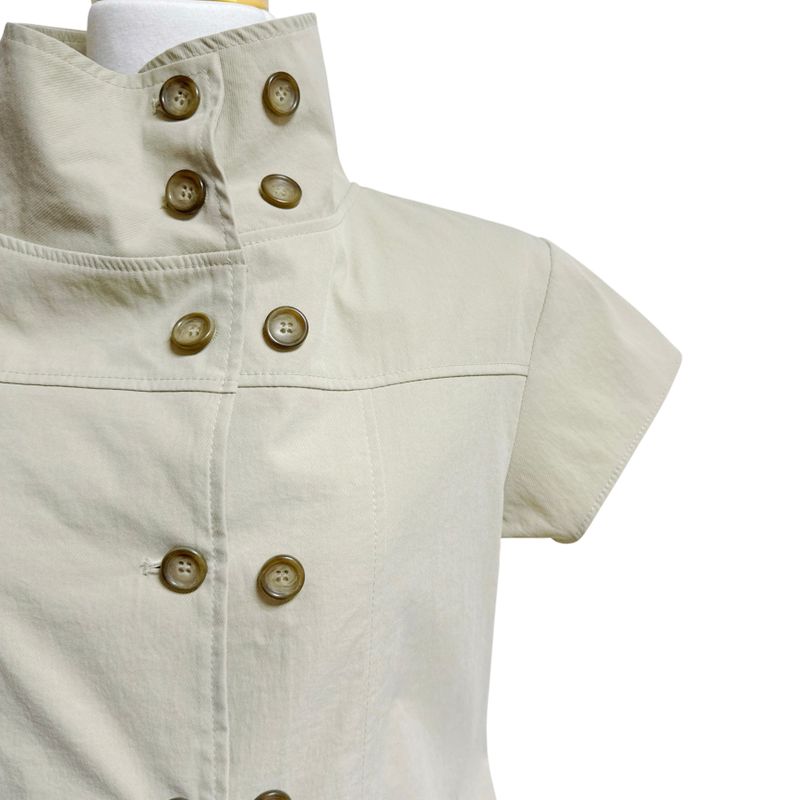 (2color) Double Trench Cap Blouse