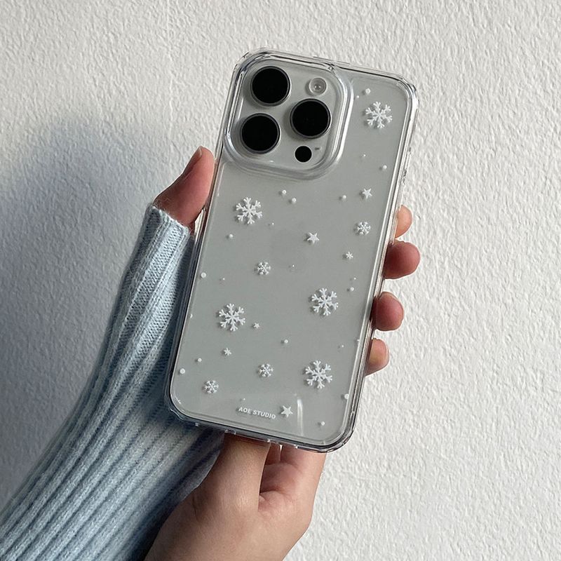 aoe studio（ アオエ スタジオ）の「[MADE] snowflake jelly hard case（Smartphone Accessories）」
