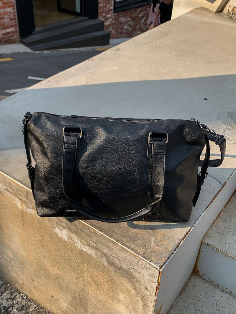 Modern Two-Way Leather Crossbody Bag