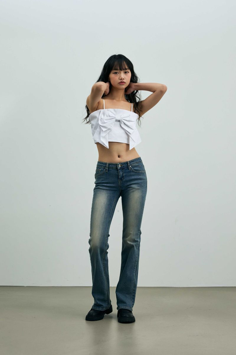 ARI RIBBON BUSTIER / WHITE