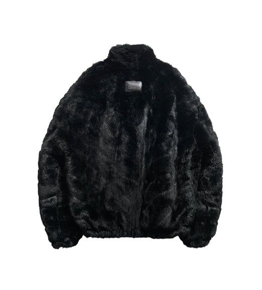 [PREMIUM/MADE] Oblique two-way fur jacket