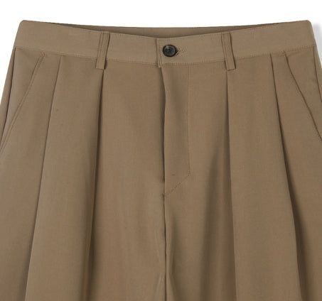 Keito Two-Tuck Wide Slacks