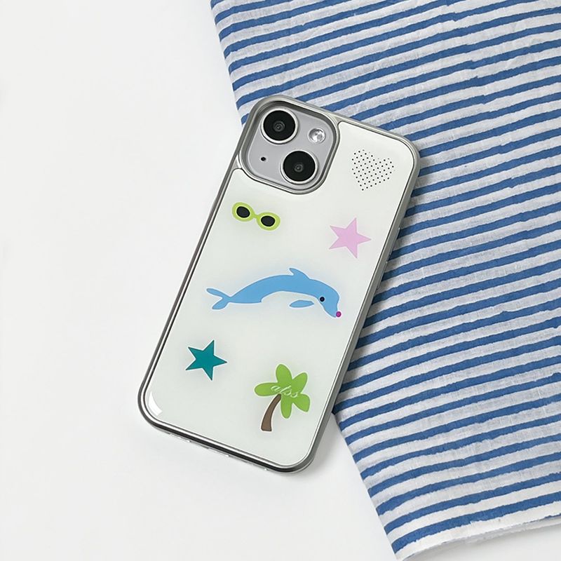 dolphin epoxy silver bumper case