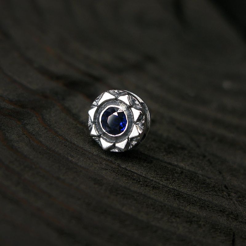 Sunlight-S1 Gemstone silver stud earring