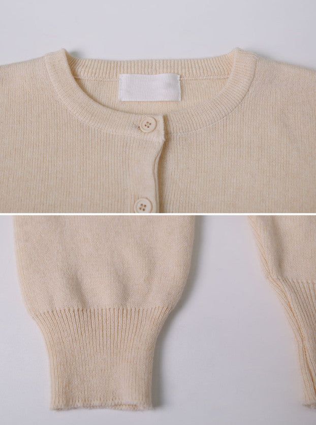 Basic Spring Round Knit Cardigan (10color)