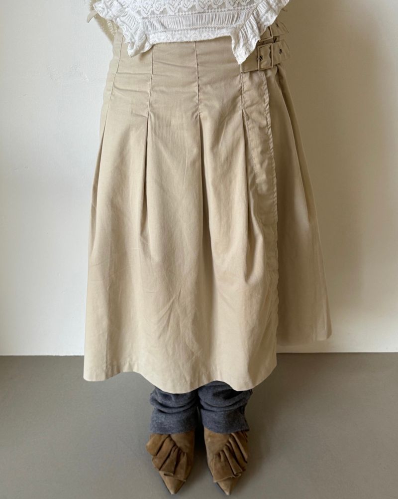 Buckle Wrap Skirt