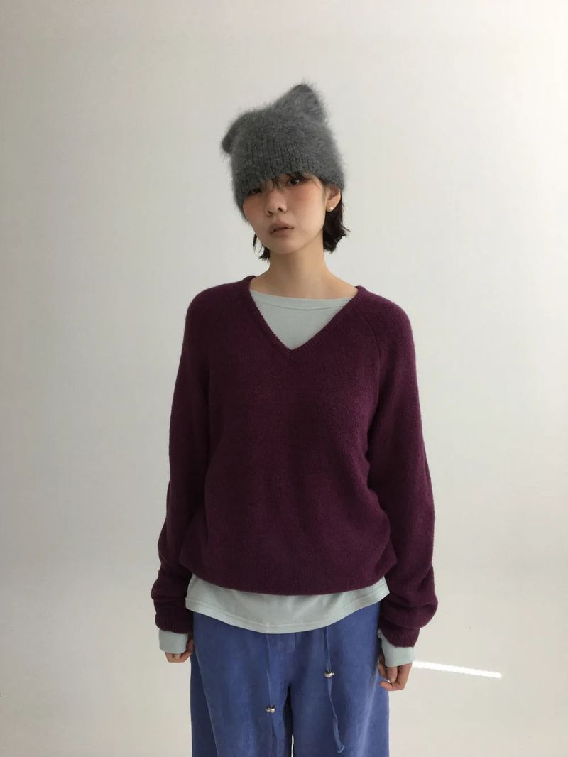 Bako Cat Knit Beanie (3color)