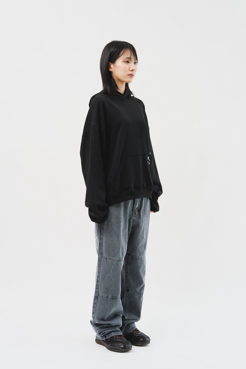 (MADE) Blue Star Softy Hoodie_Black