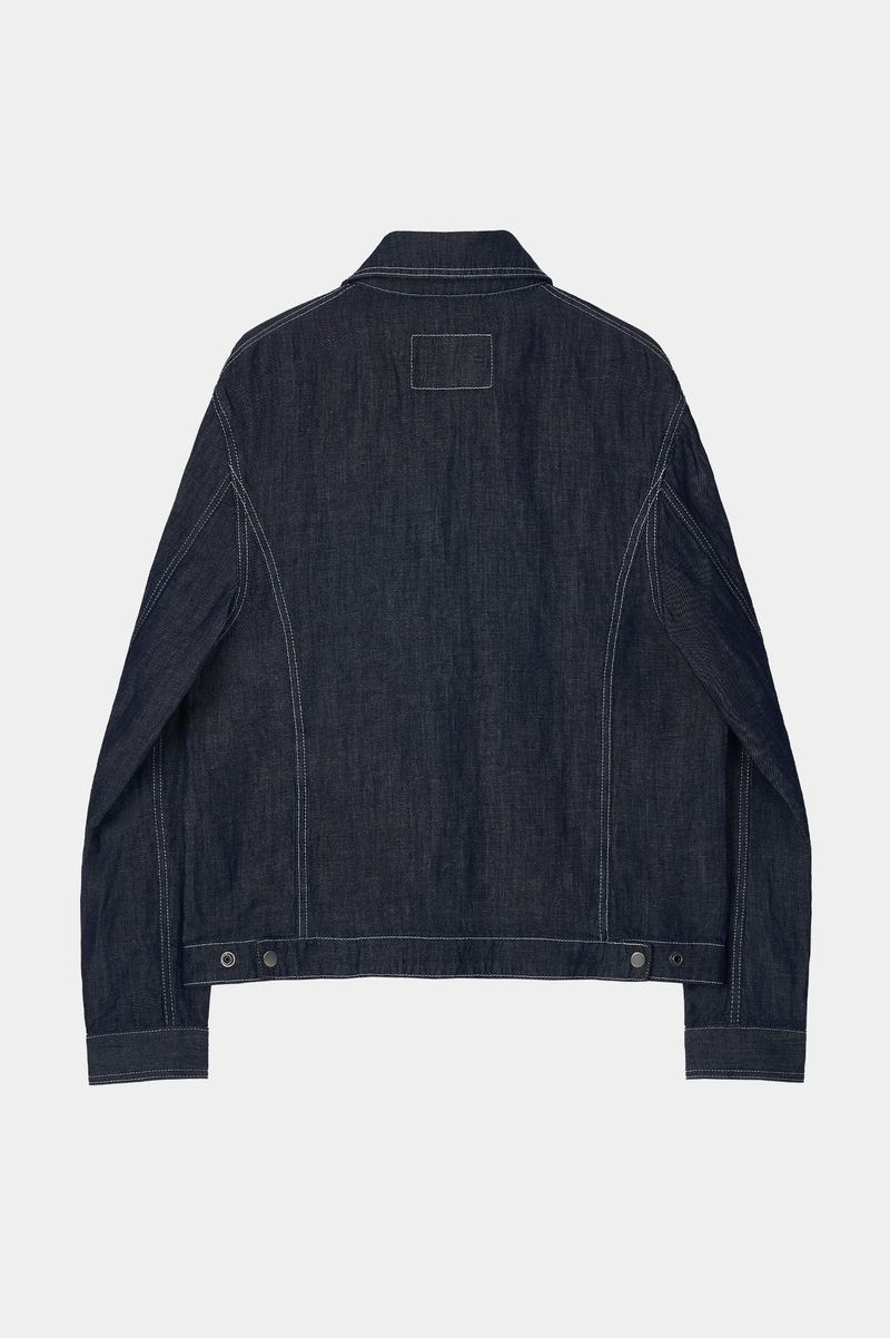 Linen Engineered Jacket (Indigo)