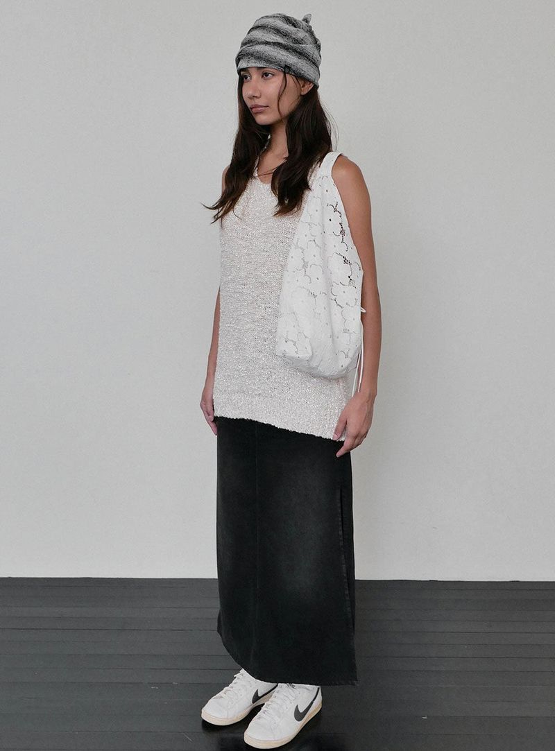 Jeanne Suede Shoulder Bag_Ivory