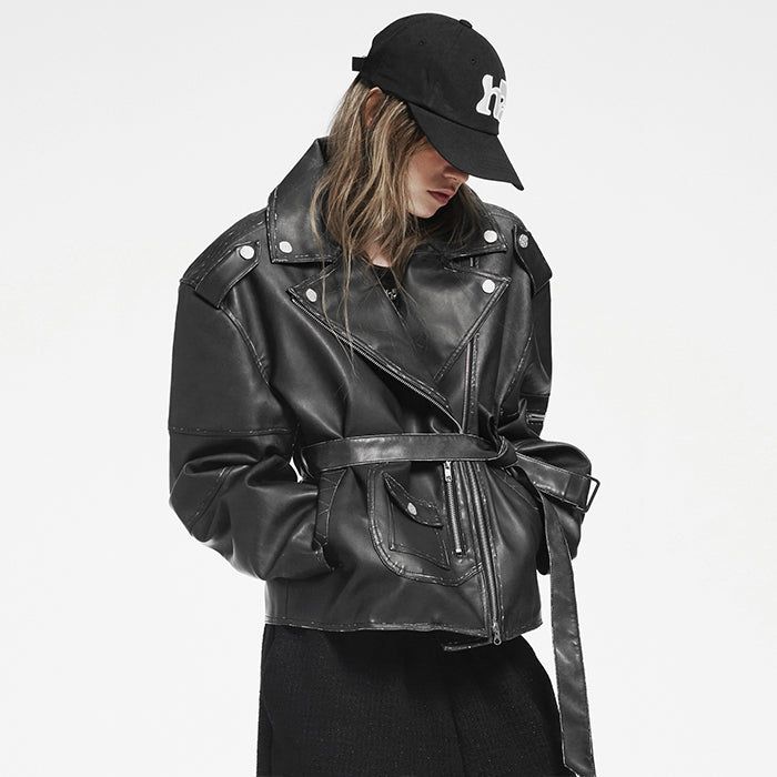 HOLY NUMBER 7(ホーリーナンバーセブン)の「Vintage Leather Belted Jacket(Jackets/Outerwear)」