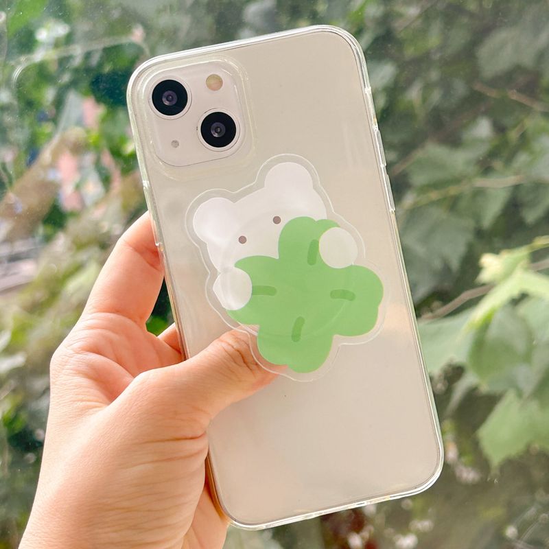 Monani Studio（モナニースタジオ）の「[Smart-grip] クローバーベアスマホグリップ（スマホグッズ/小物）」
