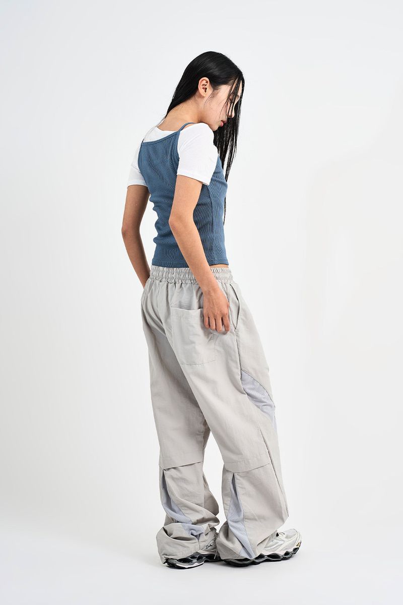 Wind-cut mesh nylon pants