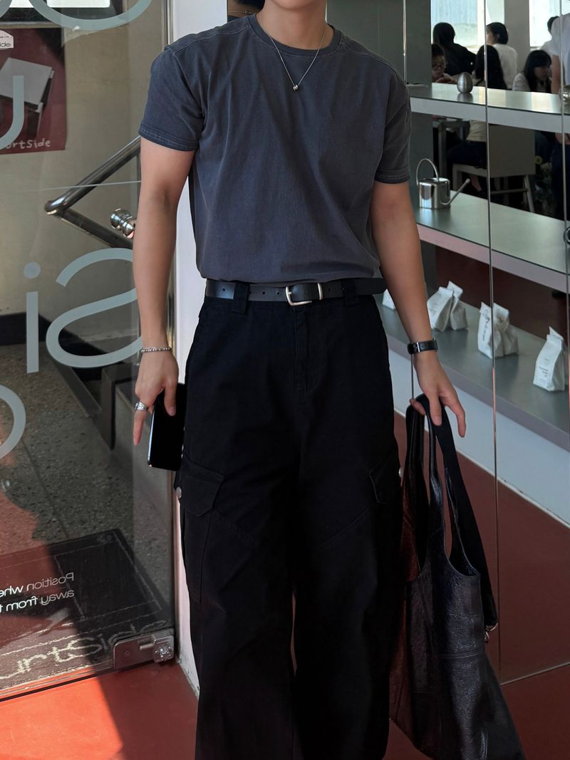 Down pigment dining cargo pants