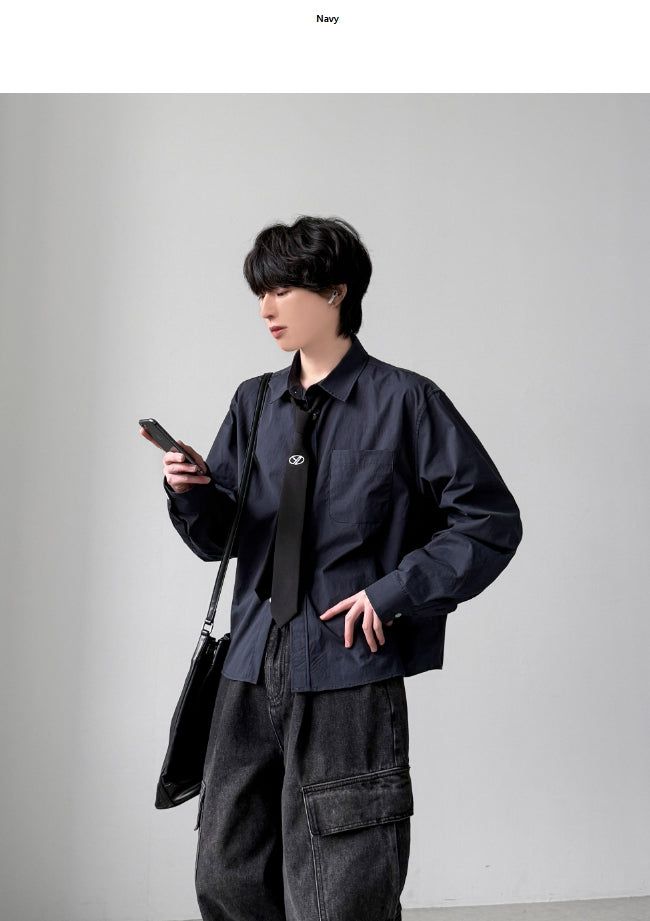 Even Pocket Crop Shirt