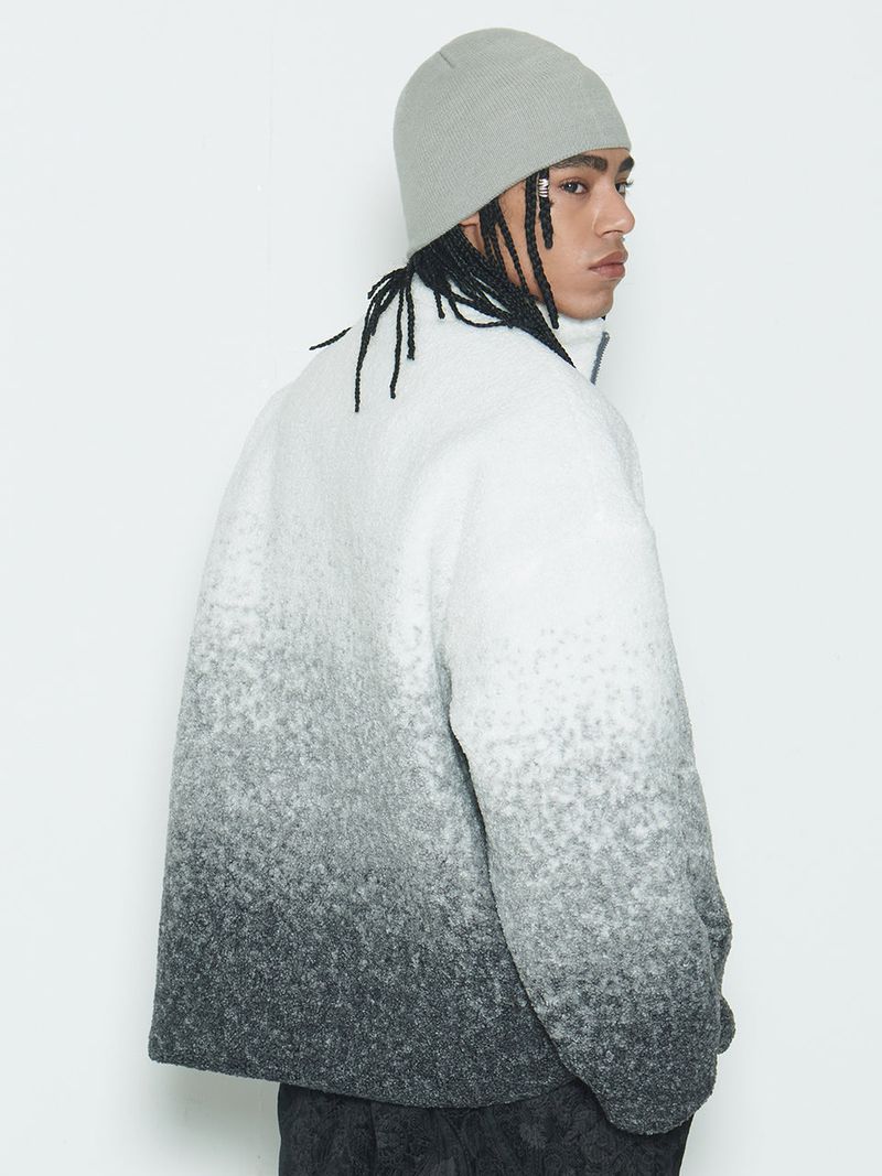 Sserpe（セルぺ）の「Grey Gradation Sherpa Fur Jacket（Jackets/Outerwear）」