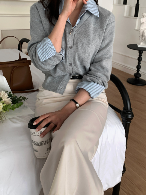 Nitz Pudding V-neck Cardigan / 10 colors