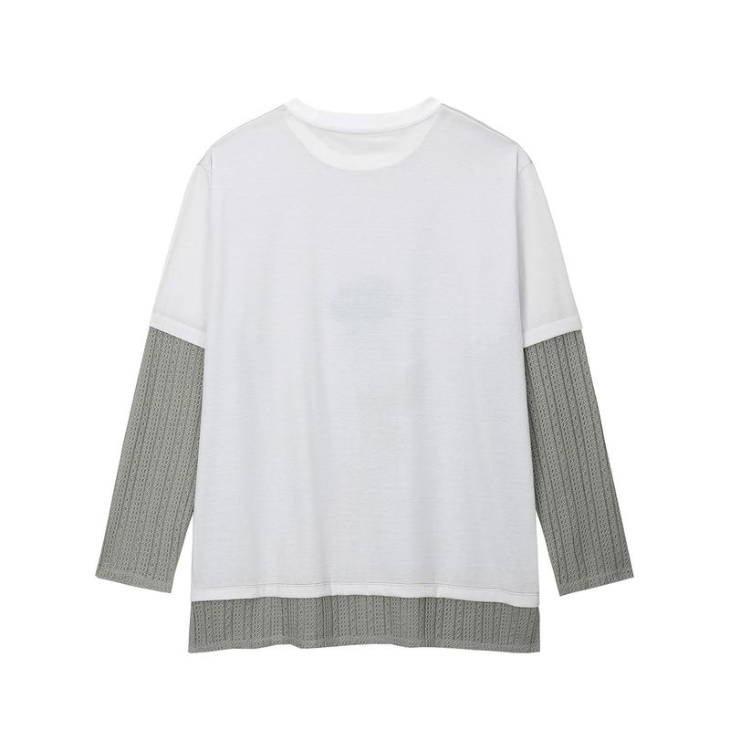 0 6 blue rose layered t-shirt