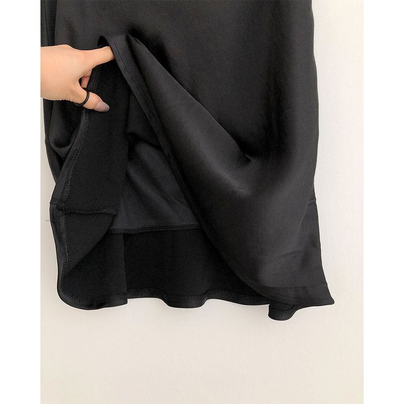 Midi Satin Skirt 