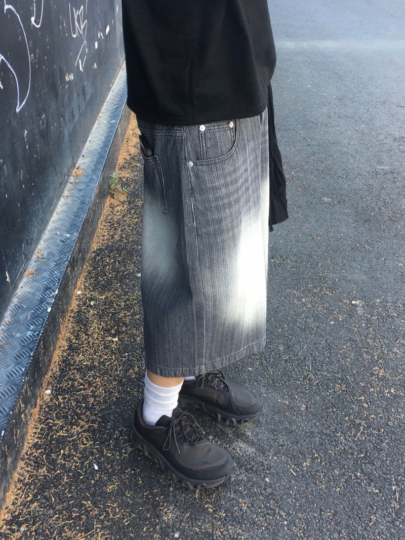 Surf Stripe Bermuda Denim Pants 2C