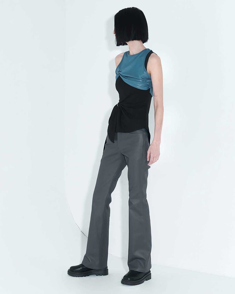 Chain Link Layered Top _ Teal