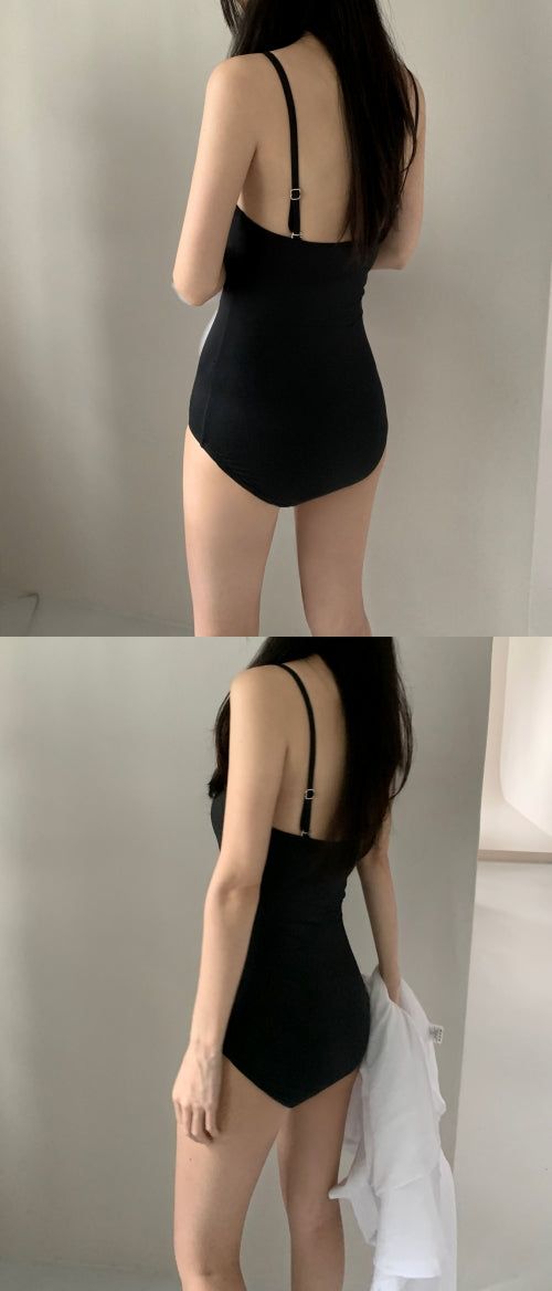 Label mu-ji monokini (one color)