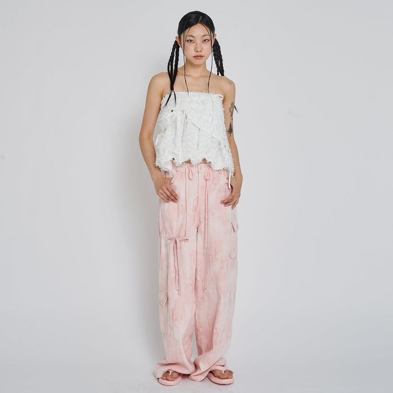 PIO JACQUARD WIDE PANTS_PINK