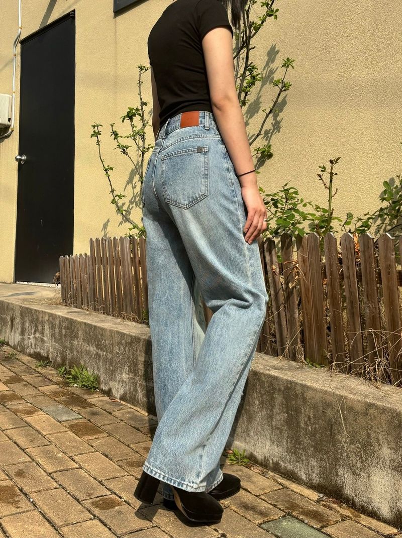 DEMAGE SEMI WIDE FIT DENIM PANTS code 18102