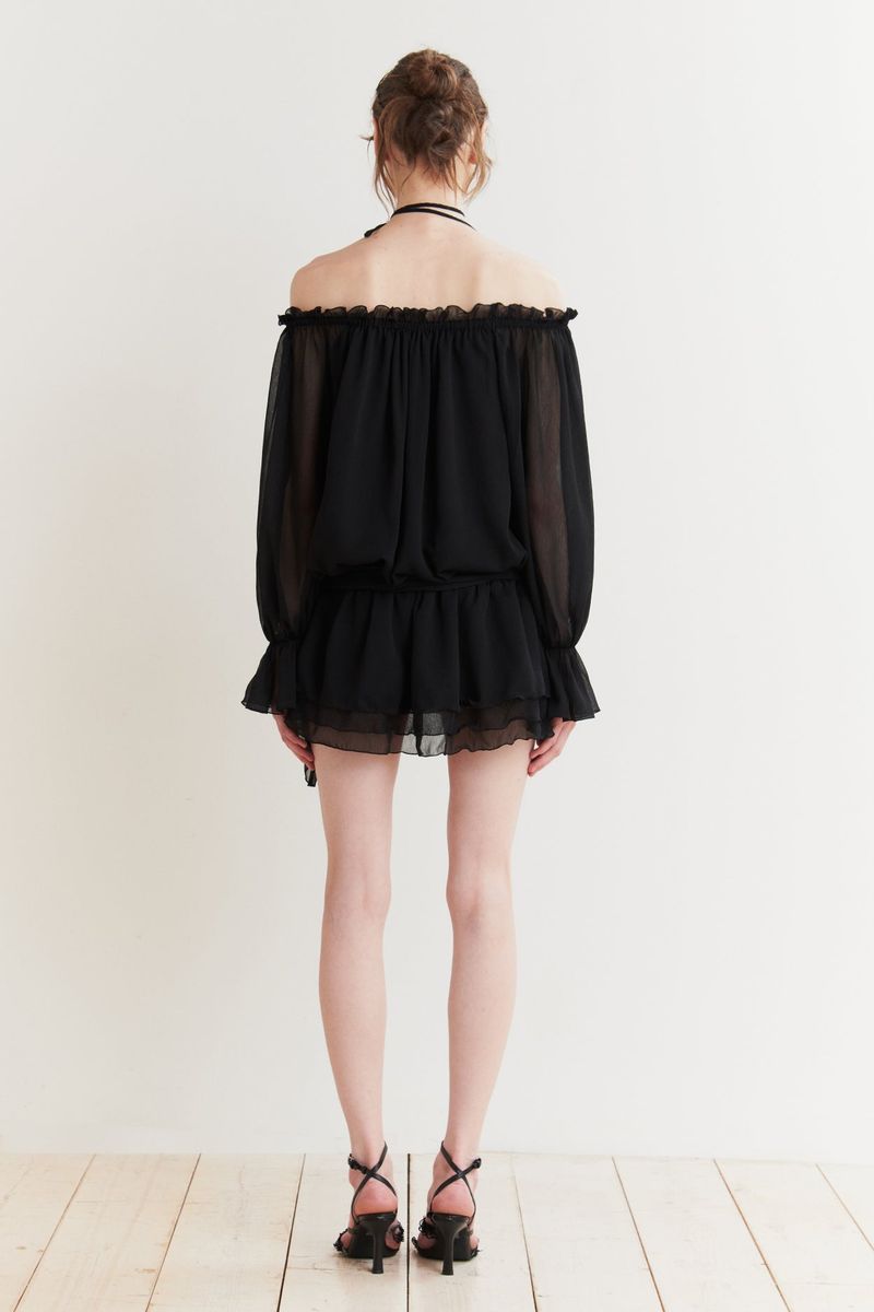 ANGEL HOOK DRESS black