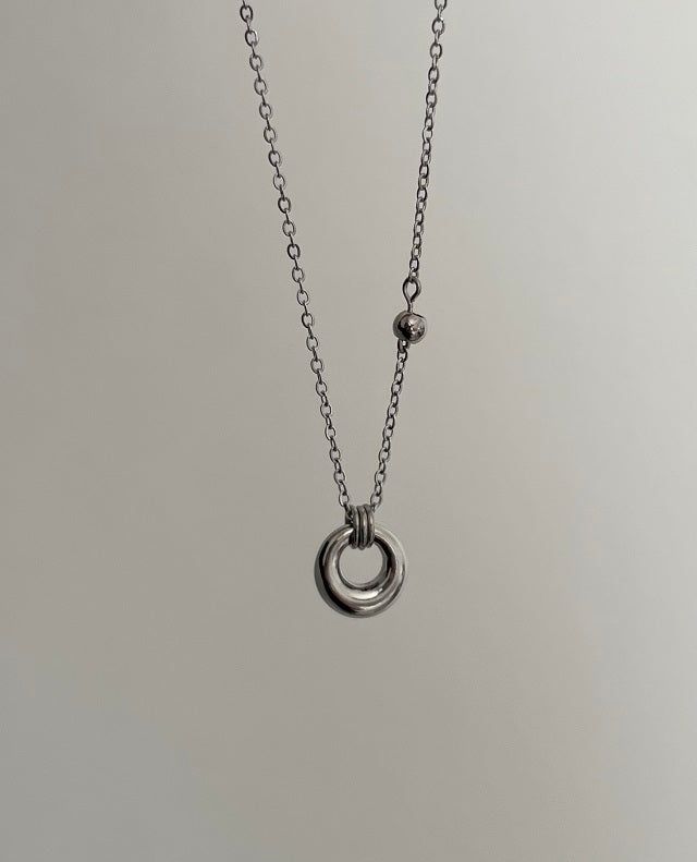 Acer rojo（アセルロジョ）の「bbpo donut coin stainless steel ball bead necklace（Accessories）」