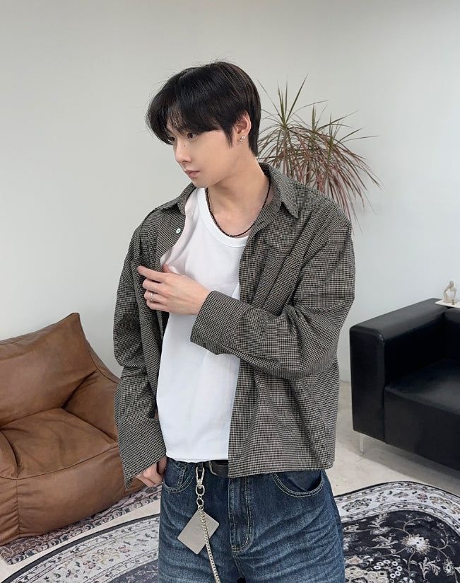 Fencer Mini Check Crop Shirt