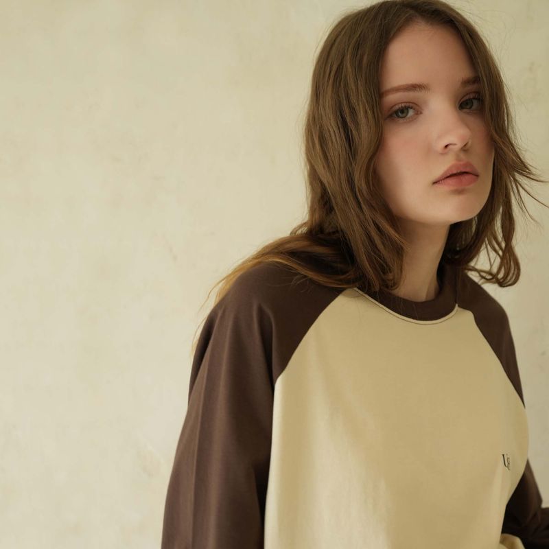 Beige Raglan Long Sleeve