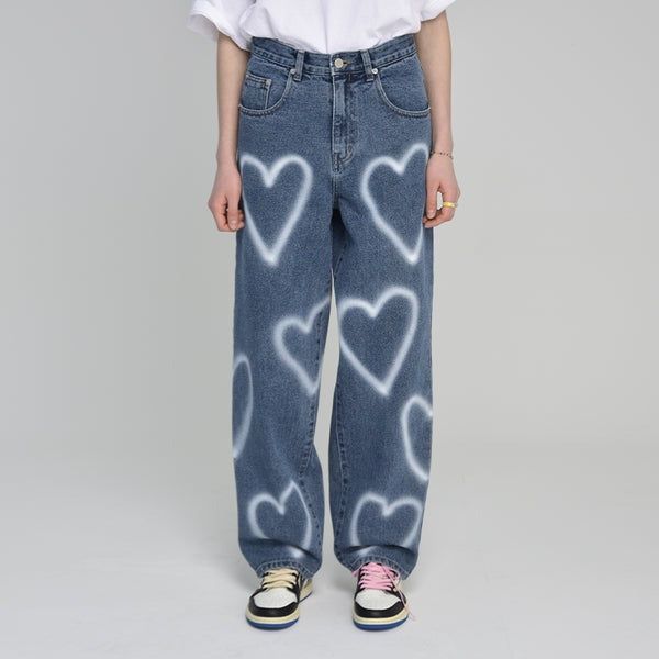 MIDNIGHT MOVE（ミッドナイトムーブ）の「【復活！数量限定】ハートデニムパンツ（パンツ）」