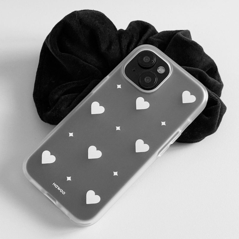 twinkle heart half jelly case