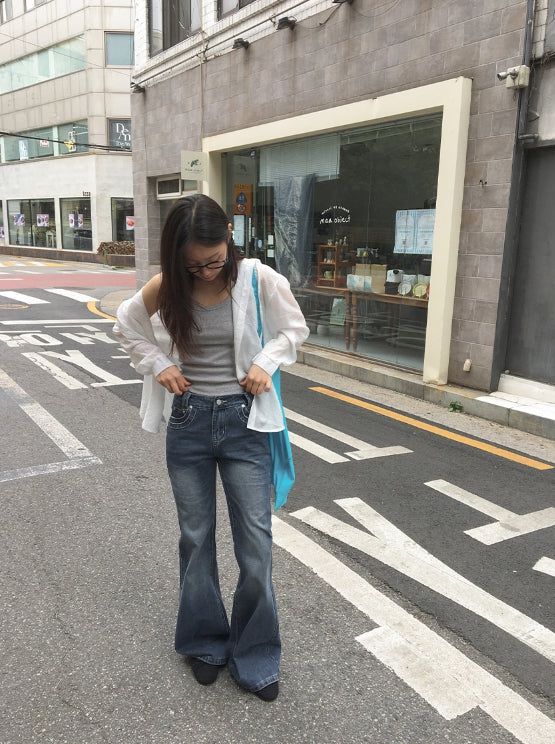 Kozle Washing Bootcut Denim Pants