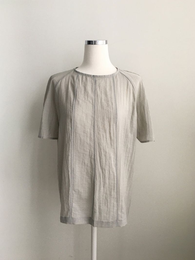 Current loose tie blouse