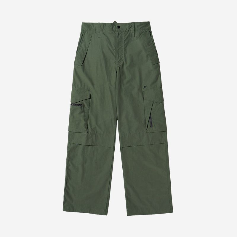 Nylon RIB Ventilation Cargo Pants - KHAKI