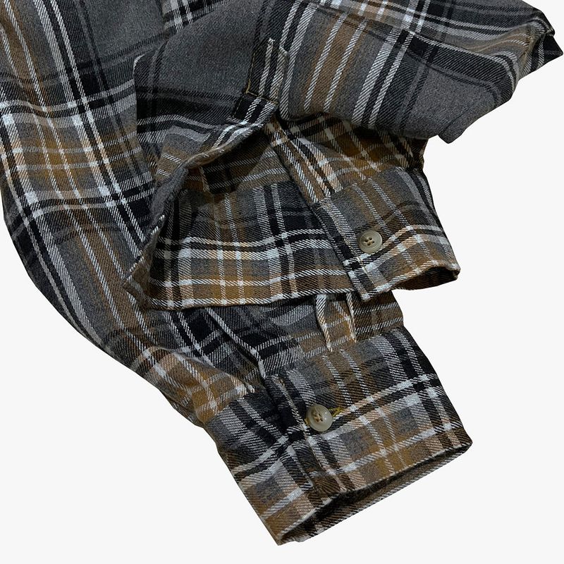 check block cotton shirt_black