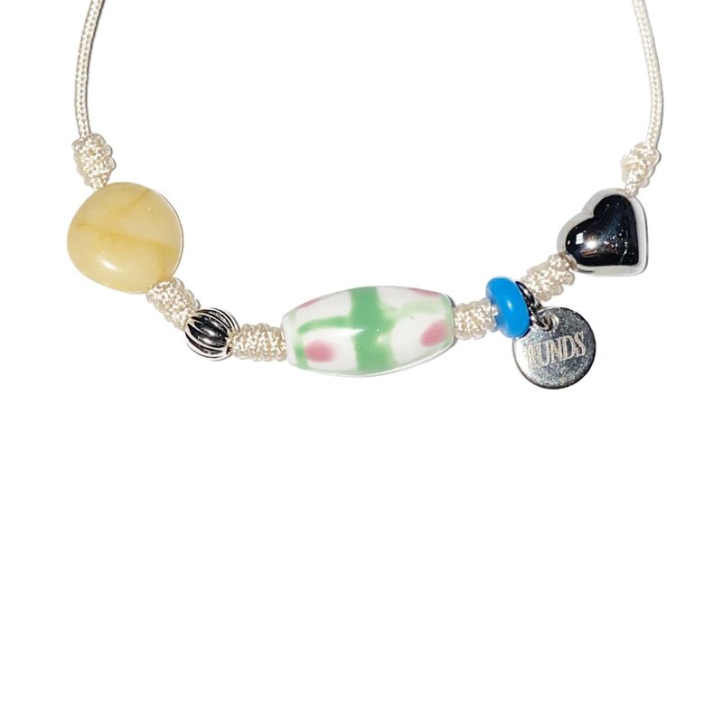 white gemstone bracelet 